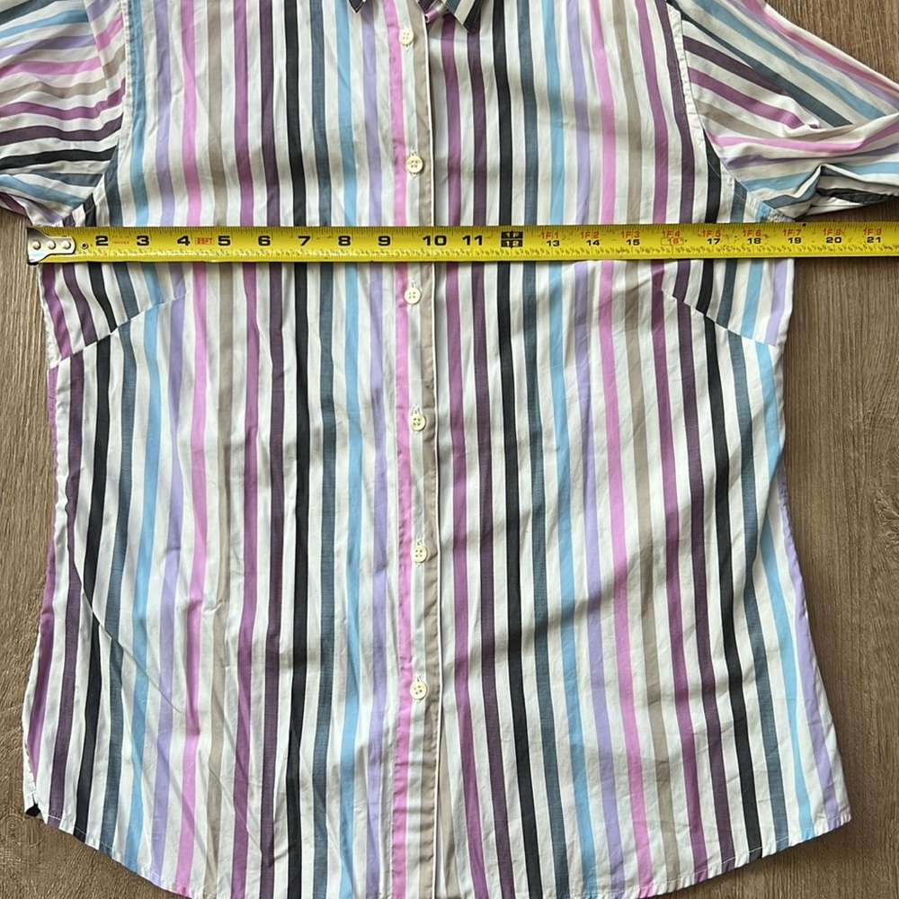 Thomas Pink Women’s Long Sleeve Striped Multicolor Button Down Top Size: 8 - Picture 15 of 17